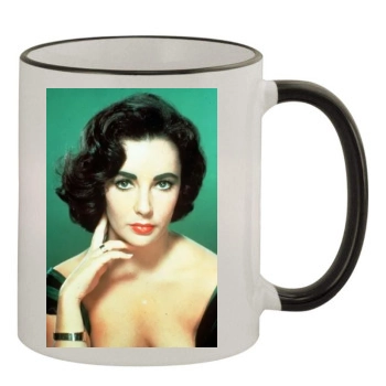 Elizabeth Taylor 11oz Colored Rim & Handle Mug