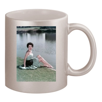 Elizabeth Taylor 11oz Metallic Silver Mug