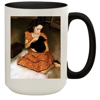 Elizabeth Taylor 15oz Colored Inner & Handle Mug