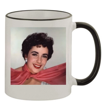 Elizabeth Taylor 11oz Colored Rim & Handle Mug