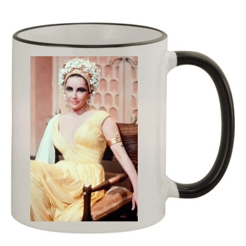 Elizabeth Taylor 11oz Colored Rim & Handle Mug