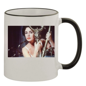 Elizabeth Taylor 11oz Colored Rim & Handle Mug