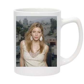 Jessica Biel 14oz White Statesman Mug