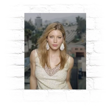 Jessica Biel Metal Wall Art