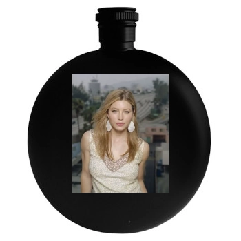 Jessica Biel Round Flask