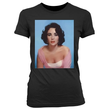 Elizabeth Taylor Women's Junior Cut Crewneck T-Shirt