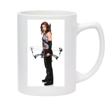 Jessica Biel 14oz White Statesman Mug