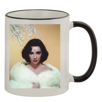 Elizabeth Taylor 11oz Colored Rim & Handle Mug