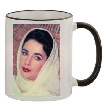 Elizabeth Taylor 11oz Colored Rim & Handle Mug