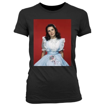 Elizabeth Taylor Women's Junior Cut Crewneck T-Shirt