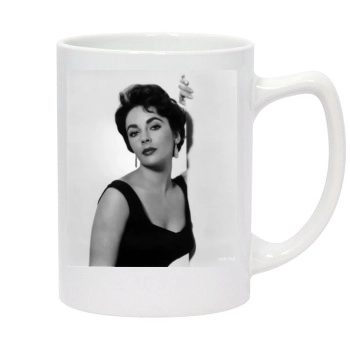 Elizabeth Taylor 14oz White Statesman Mug