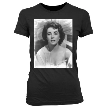 Elizabeth Taylor Women's Junior Cut Crewneck T-Shirt