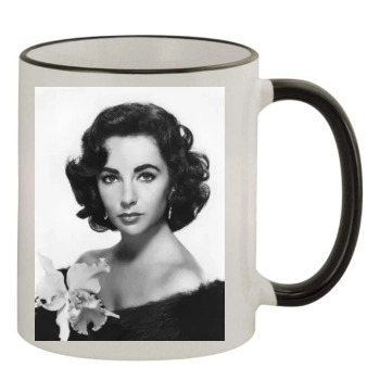 Elizabeth Taylor 11oz Colored Rim & Handle Mug