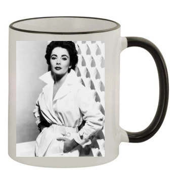 Elizabeth Taylor 11oz Colored Rim & Handle Mug