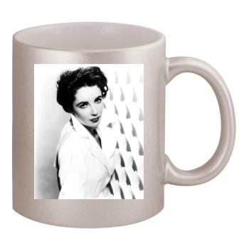 Elizabeth Taylor 11oz Metallic Silver Mug