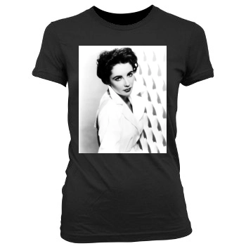 Elizabeth Taylor Women's Junior Cut Crewneck T-Shirt