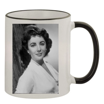 Elizabeth Taylor 11oz Colored Rim & Handle Mug