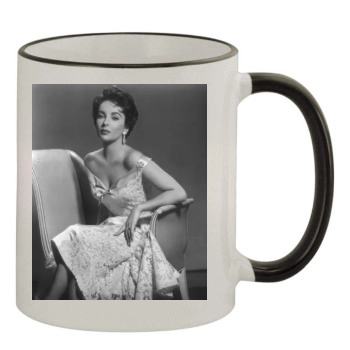 Elizabeth Taylor 11oz Colored Rim & Handle Mug