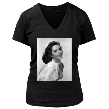 Elizabeth Taylor Women's Deep V-Neck TShirt