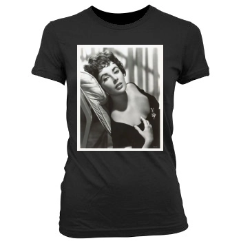 Elizabeth Taylor Women's Junior Cut Crewneck T-Shirt