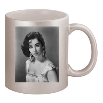 Elizabeth Taylor 11oz Metallic Silver Mug