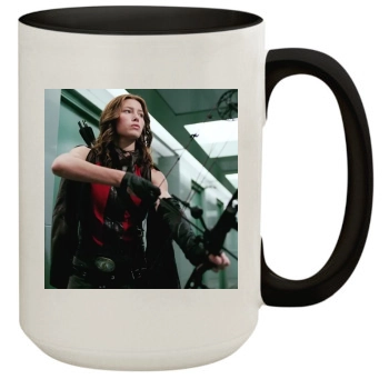 Jessica Biel 15oz Colored Inner & Handle Mug