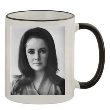 Elizabeth Taylor 11oz Colored Rim & Handle Mug