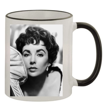 Elizabeth Taylor 11oz Colored Rim & Handle Mug