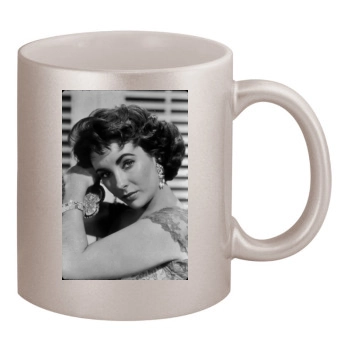 Elizabeth Taylor 11oz Metallic Silver Mug