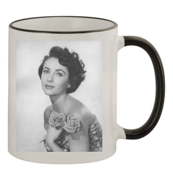 Elizabeth Taylor 11oz Colored Rim & Handle Mug