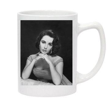 Elizabeth Taylor 14oz White Statesman Mug