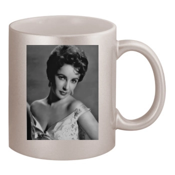 Elizabeth Taylor 11oz Metallic Silver Mug