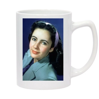 Elizabeth Taylor 14oz White Statesman Mug