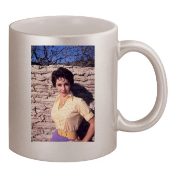 Elizabeth Taylor 11oz Metallic Silver Mug