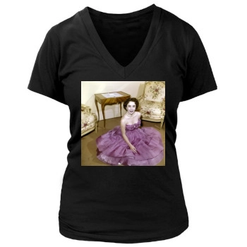 Elizabeth Taylor Women's Deep V-Neck TShirt