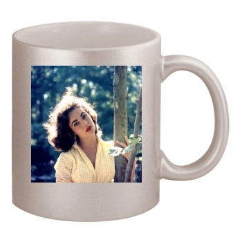 Elizabeth Taylor 11oz Metallic Silver Mug