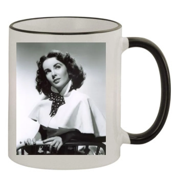 Elizabeth Taylor 11oz Colored Rim & Handle Mug