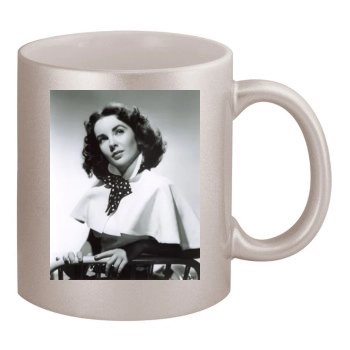 Elizabeth Taylor 11oz Metallic Silver Mug