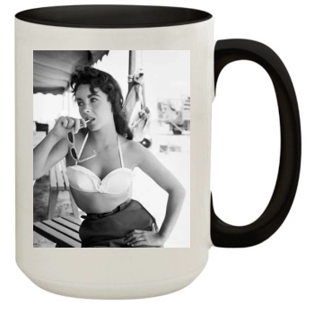 Elizabeth Taylor 15oz Colored Inner & Handle Mug