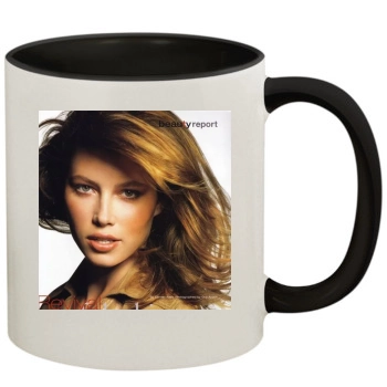 Jessica Biel 11oz Colored Inner & Handle Mug