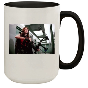 Jessica Biel 15oz Colored Inner & Handle Mug