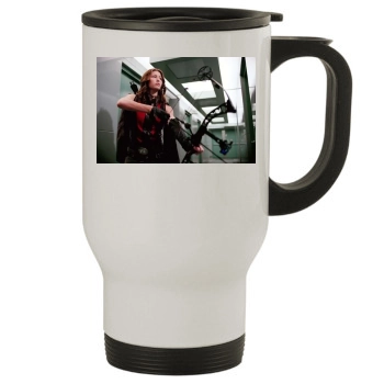 Jessica Biel Stainless Steel Travel Mug