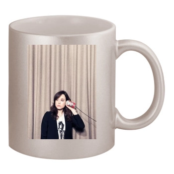 Ellen Page 11oz Metallic Silver Mug