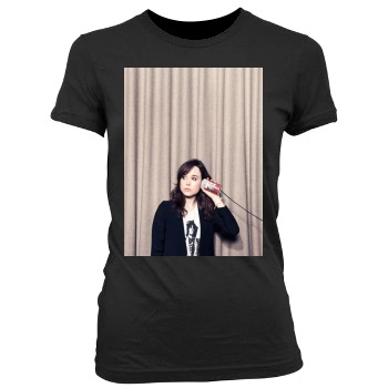 Ellen Page Women's Junior Cut Crewneck T-Shirt