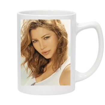 Jessica Biel 14oz White Statesman Mug