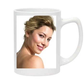 Jessica Biel 14oz White Statesman Mug