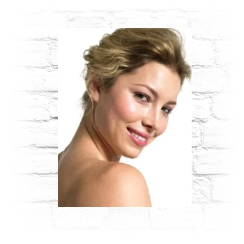 Jessica Biel Metal Wall Art