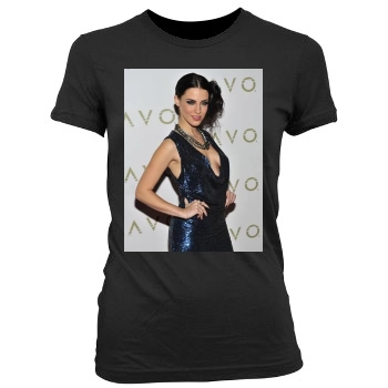 Jessica Lowndes Women's Junior Cut Crewneck T-Shirt