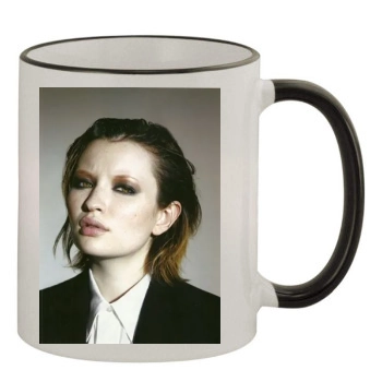 Emily Browning 11oz Colored Rim & Handle Mug