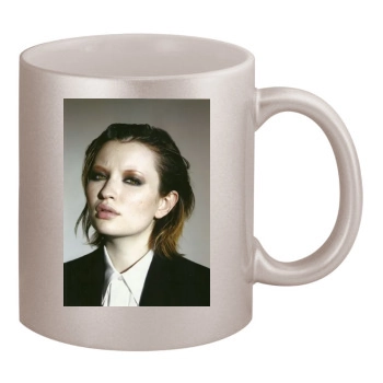 Emily Browning 11oz Metallic Silver Mug